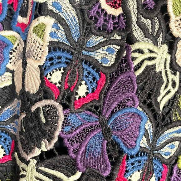 French Connection Dress Sz 4 US Butterfly Crochet Whimsical Fairycore EUC - Picture 5 of 12